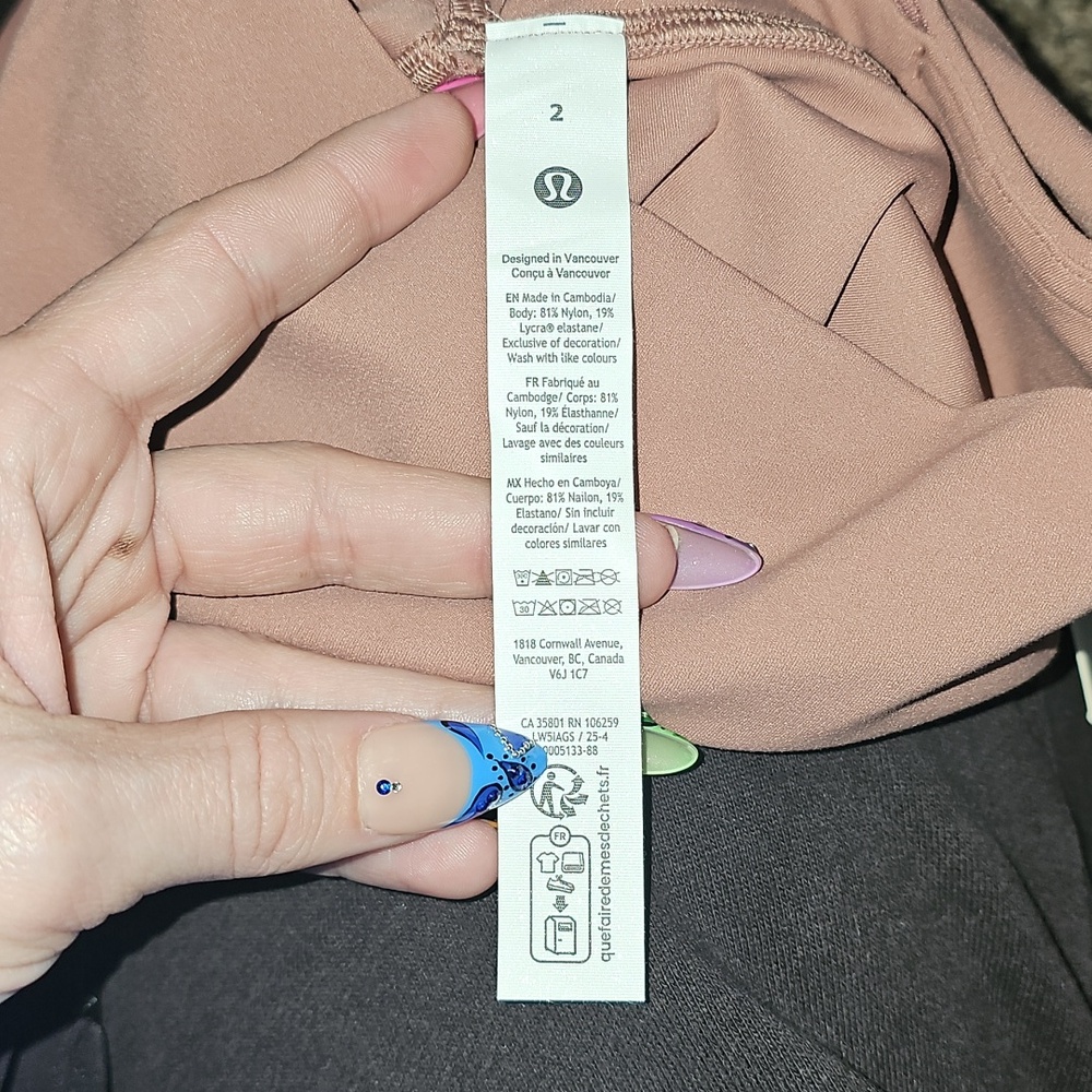 Lululemon Align No Line Twist Tight 25". Sz 2 High Rise! Red Clay - Picture 8 of 11